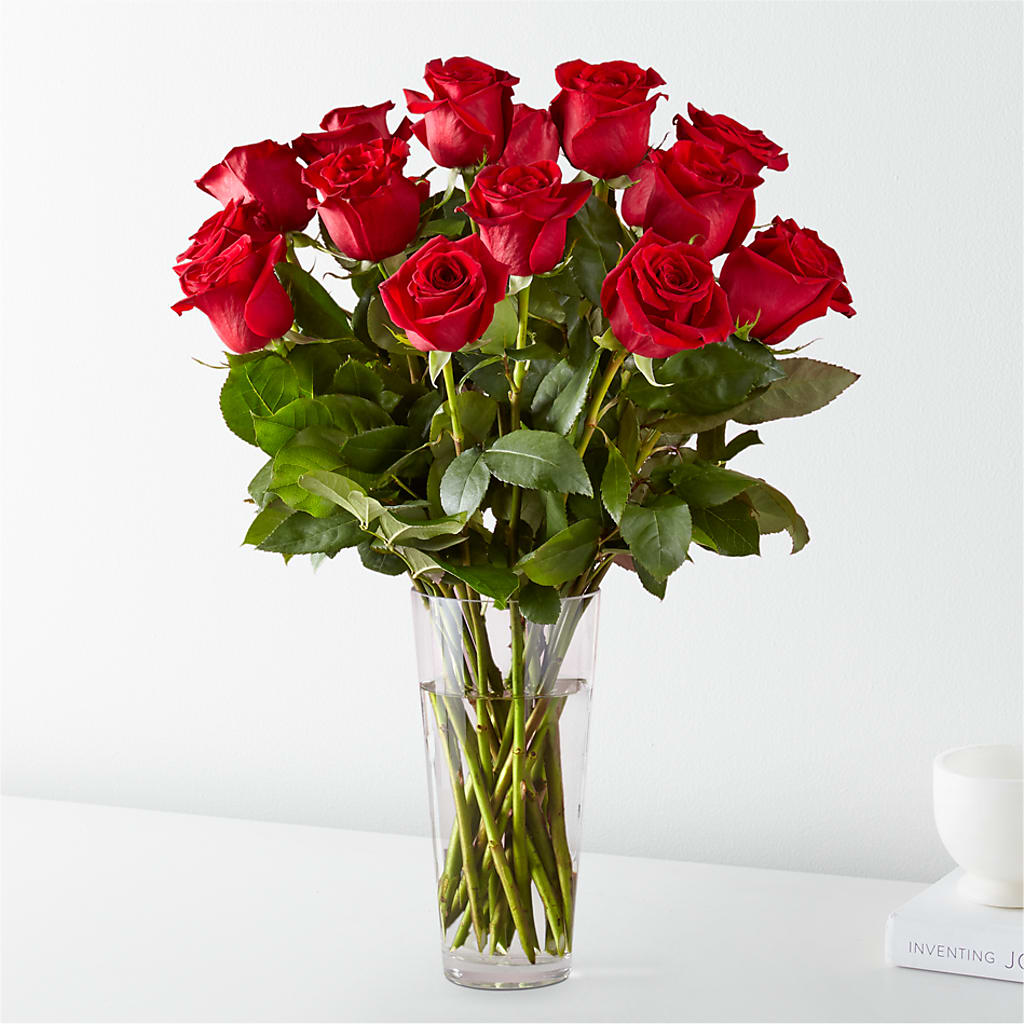 Long Stem Red Rose Bouquet – A Flower Matters, Dallas TX