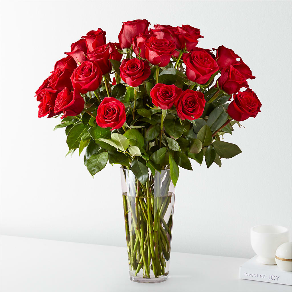 Long Stem Red Rose Bouquet – A Flower Matters, Dallas TX