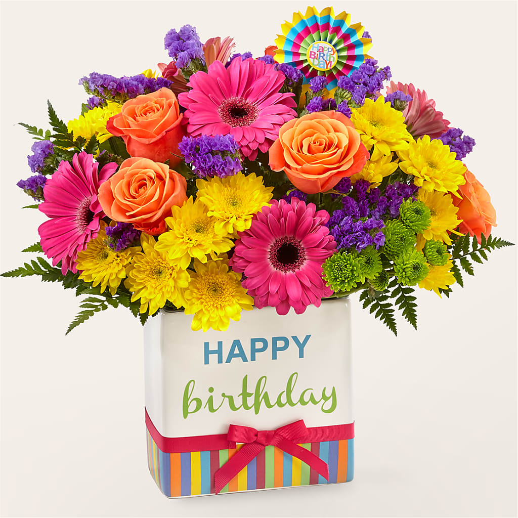 Birthday Brights Bouquet – A Flower Matters, Dallas TX