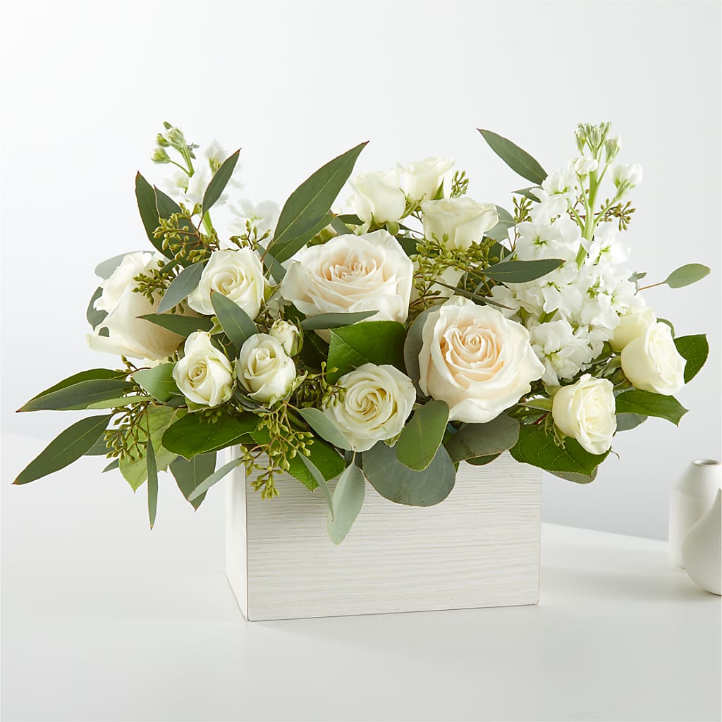 Fresh Linen Box Bouquet – A Flower Matters, Dallas TX
