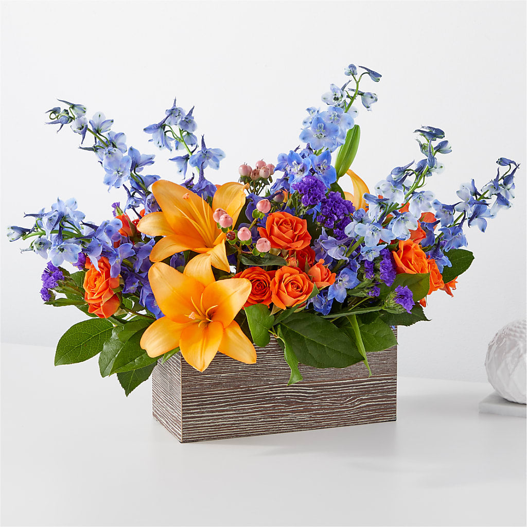 Radiant Citrus Box Bouquet – A Flower Matters, Dallas TX
