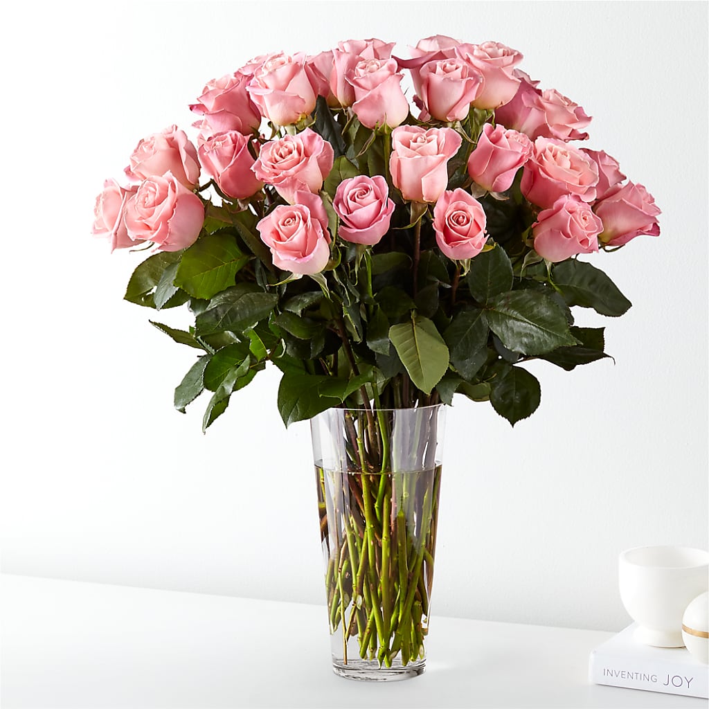 Long Stem Pink Rose Bouquet – A Flower Matters, Dallas TX