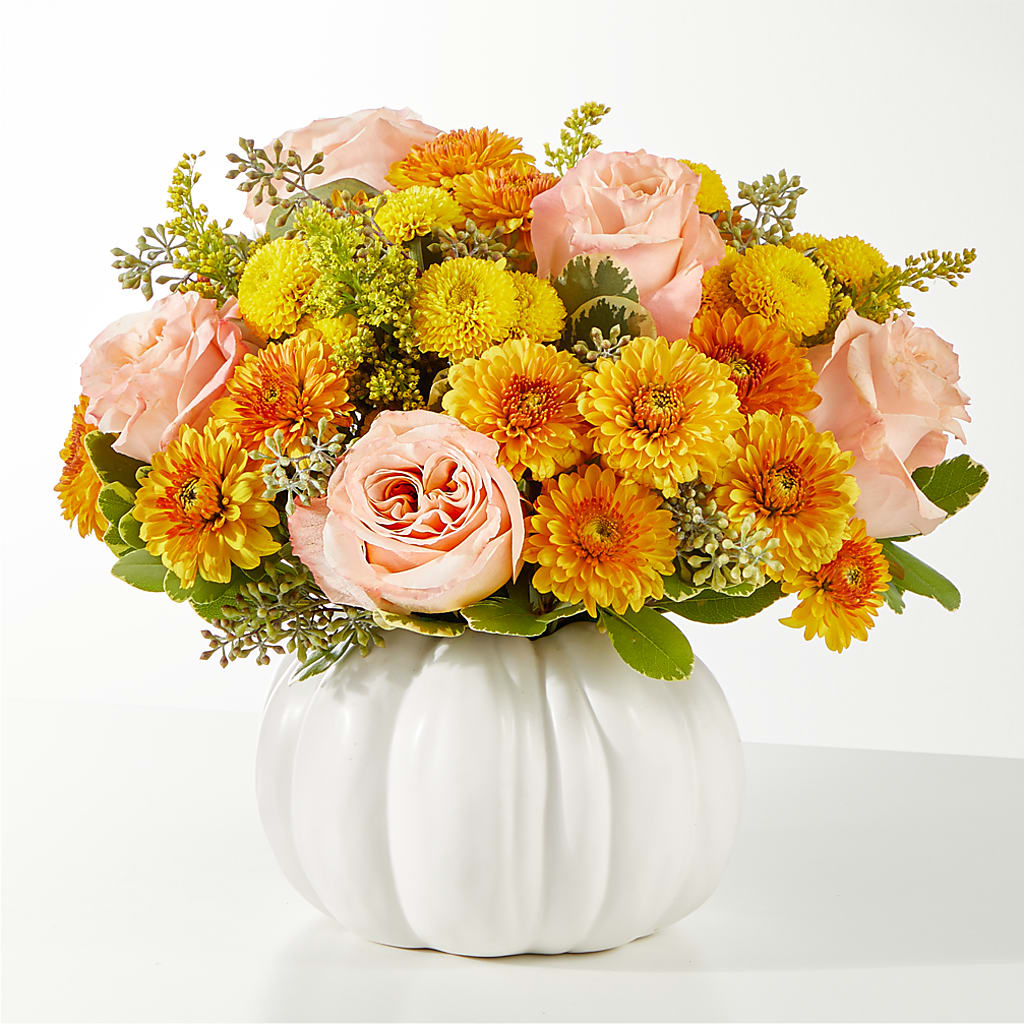 Peachy Pumpkin – A Flower Matters, Dallas TX