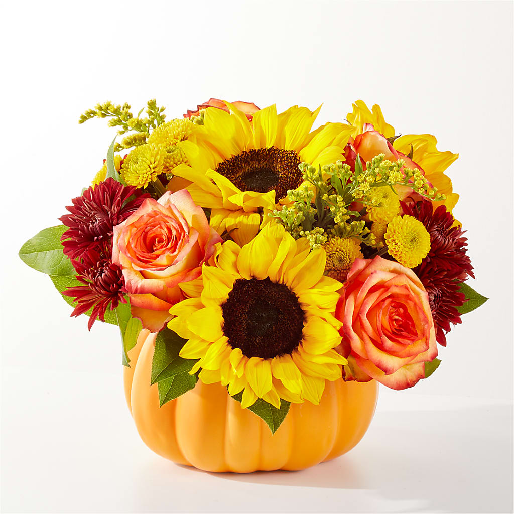 Golden Gourd Pumpkin Bouquet – A Flower Matters, Dallas TX