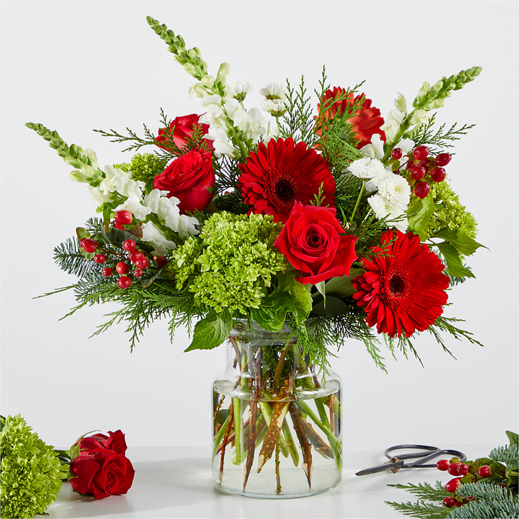Merry Moment Bouquet – A Florist Original – A Flower Matters, Dallas TX