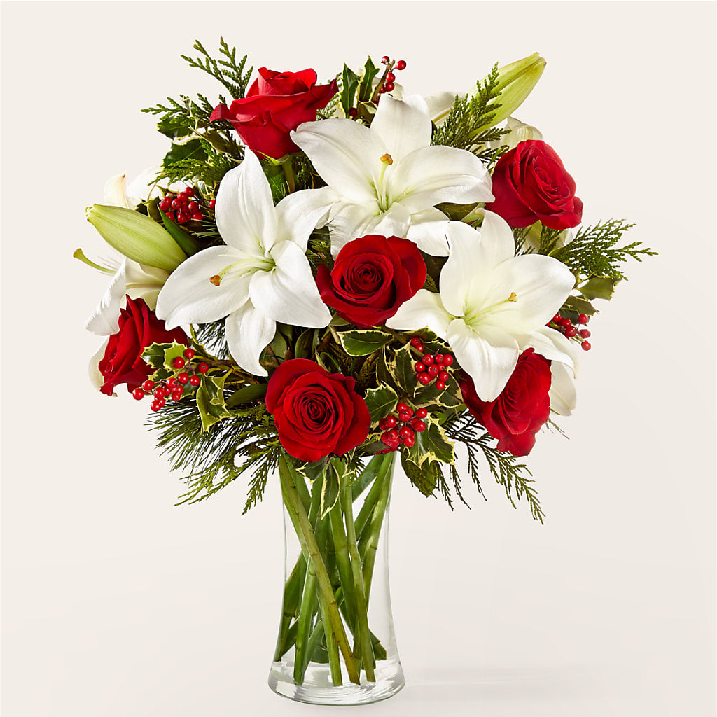 Sparkling Snowflakes Bouquet – A Flower Matters, Dallas TX