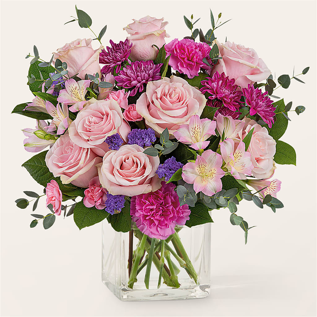 Rosy Radiance Bouquet – A Flower Matters, Dallas TX