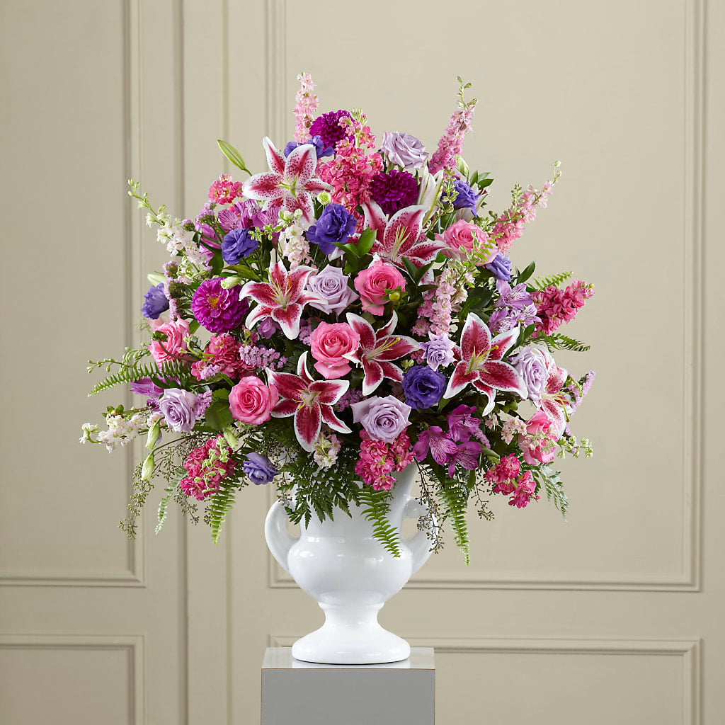 Peaceful Tribute Arrangement – A Flower Matters, Dallas TX