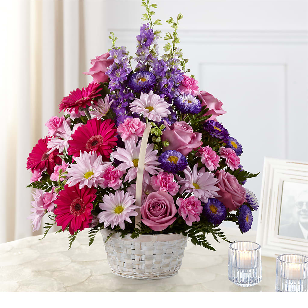 Pastel Peace Basket – A Flower Matters, Dallas TX