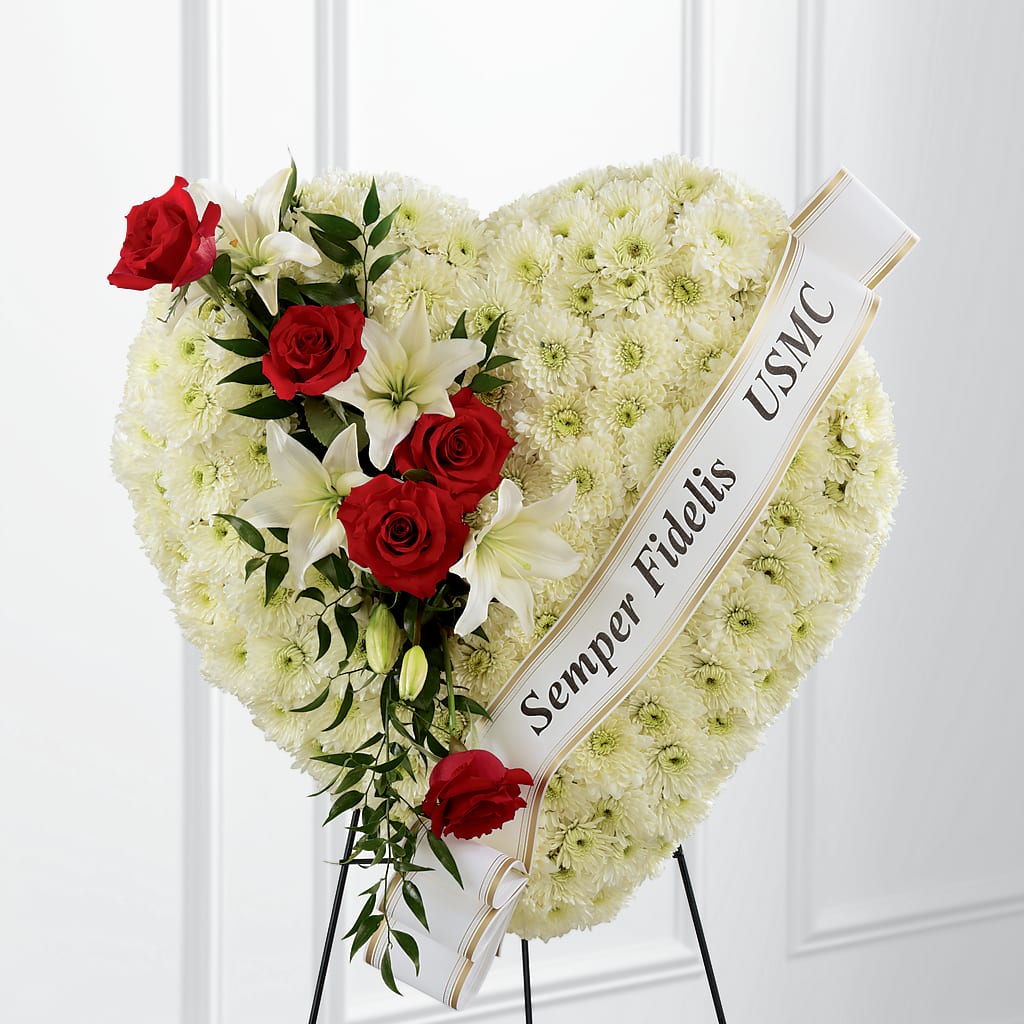 Heartfelt Hero Standing Heart – A Flower Matters, Dallas TX