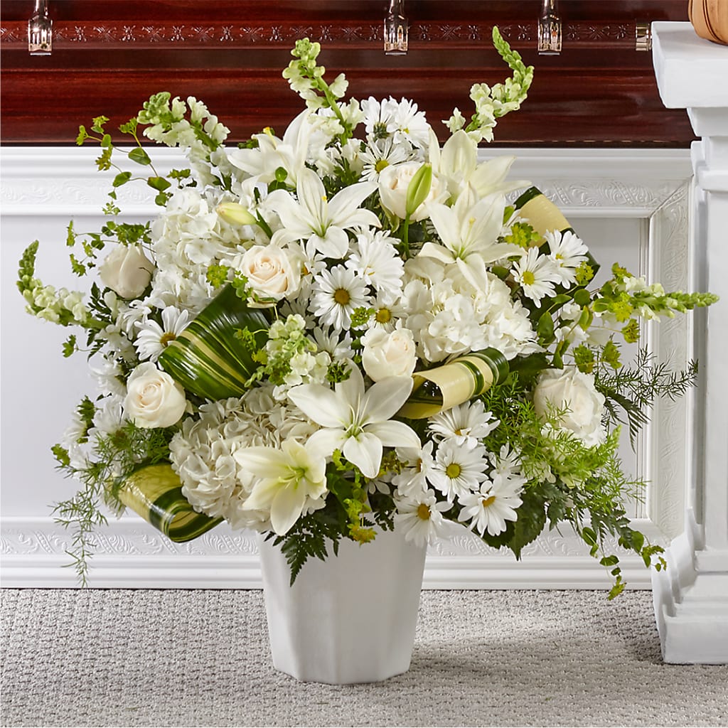 Thoughts of Tranquility Floor Basket – A Flower Matters, Dallas TX