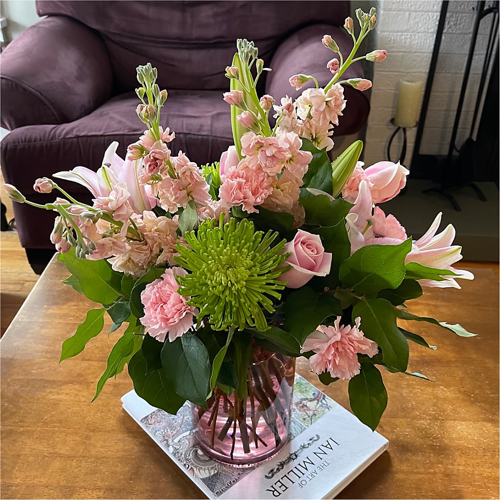 Pretty in Pink Bouquet – A Flower Matters, Dallas TX