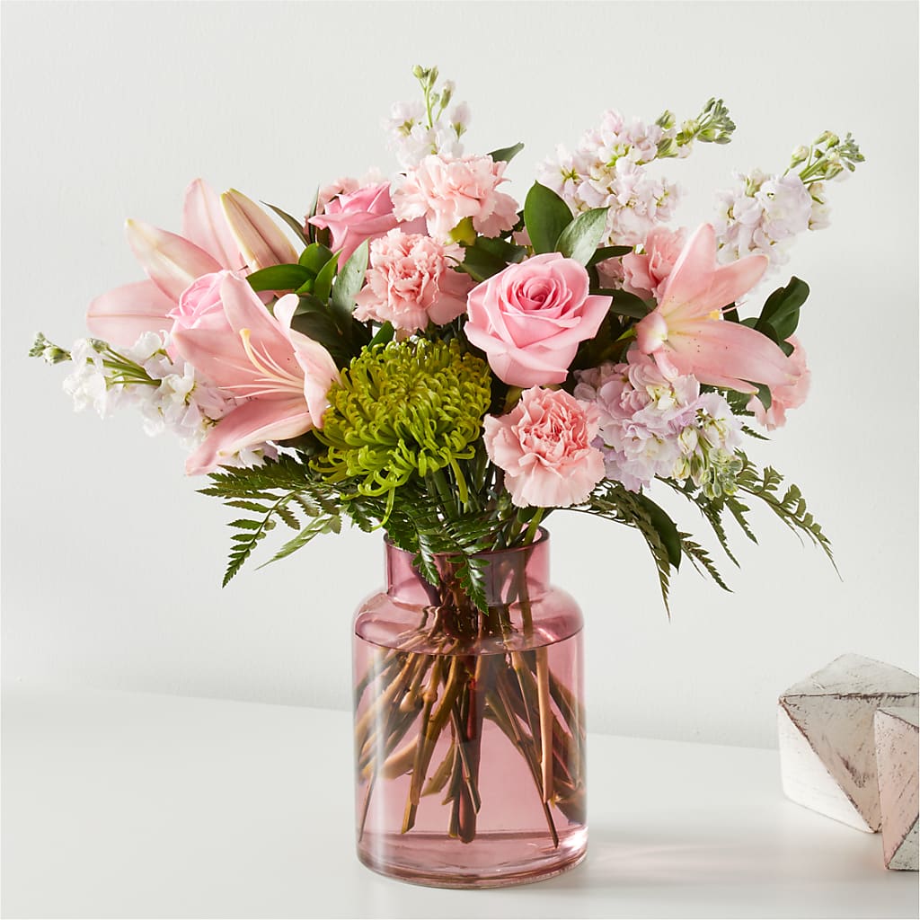 Pretty in Pink Bouquet – A Flower Matters, Dallas TX