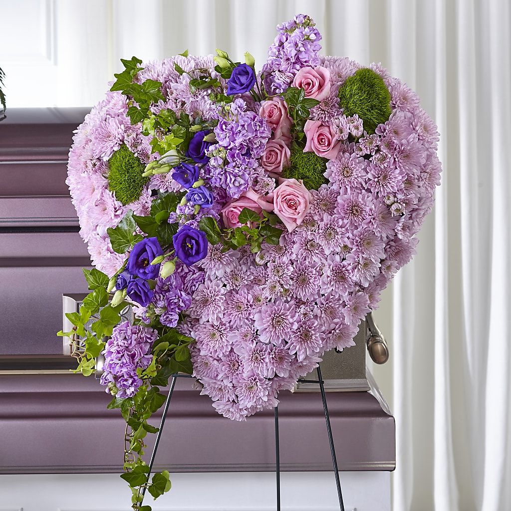 Treasured Love Standing Heart – A Flower Matters, Dallas TX