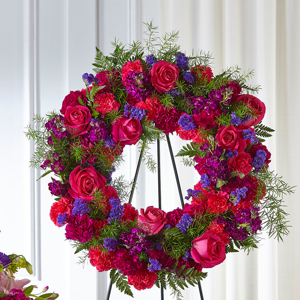 Calming Colors Wreath – A Flower Matters, Dallas TX