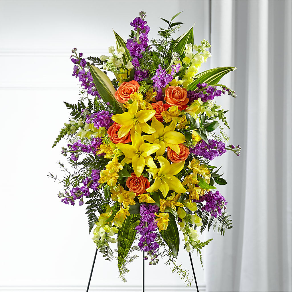 Thoughtful Prayers Standing Spray – A Flower Matters, Dallas TX