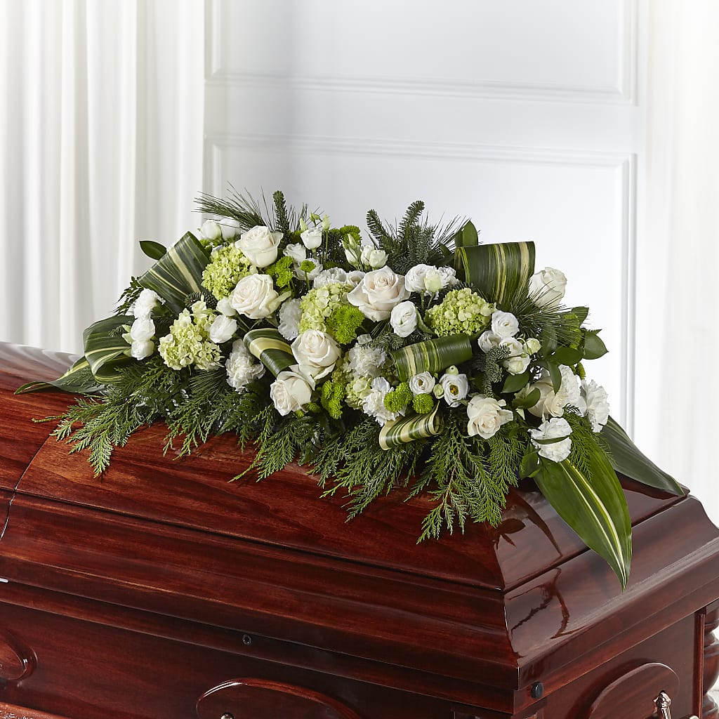 Hopeful Gesture Casket Spray – A Flower Matters, Dallas TX