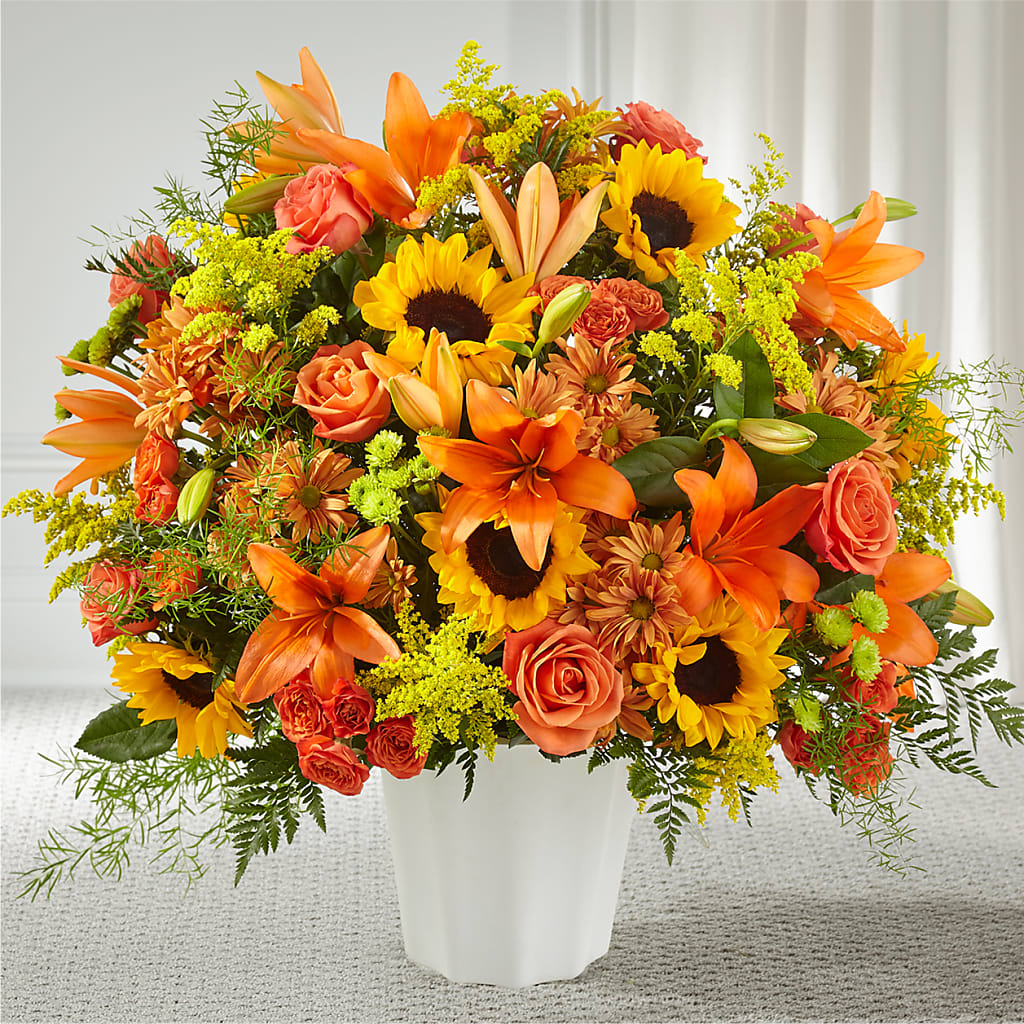 Harvest Thoughts Floor Basket – A Flower Matters, Dallas TX