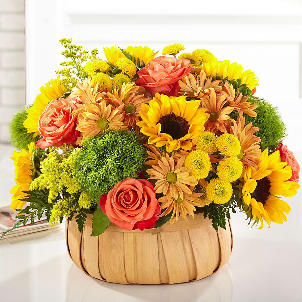 Harvest Sunflower Basket – A Flower Matters, Dallas TX