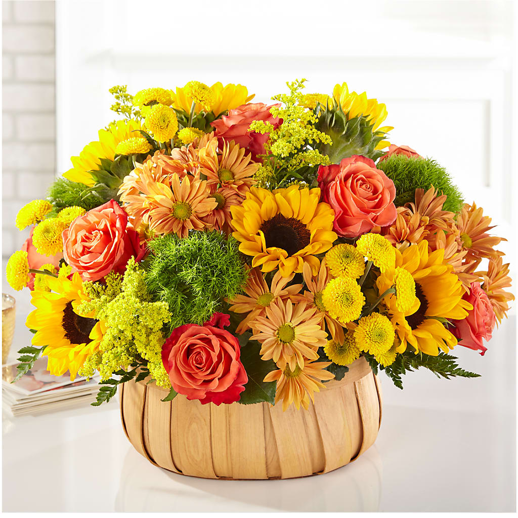 Harvest Sunflower Basket – A Flower Matters, Dallas TX