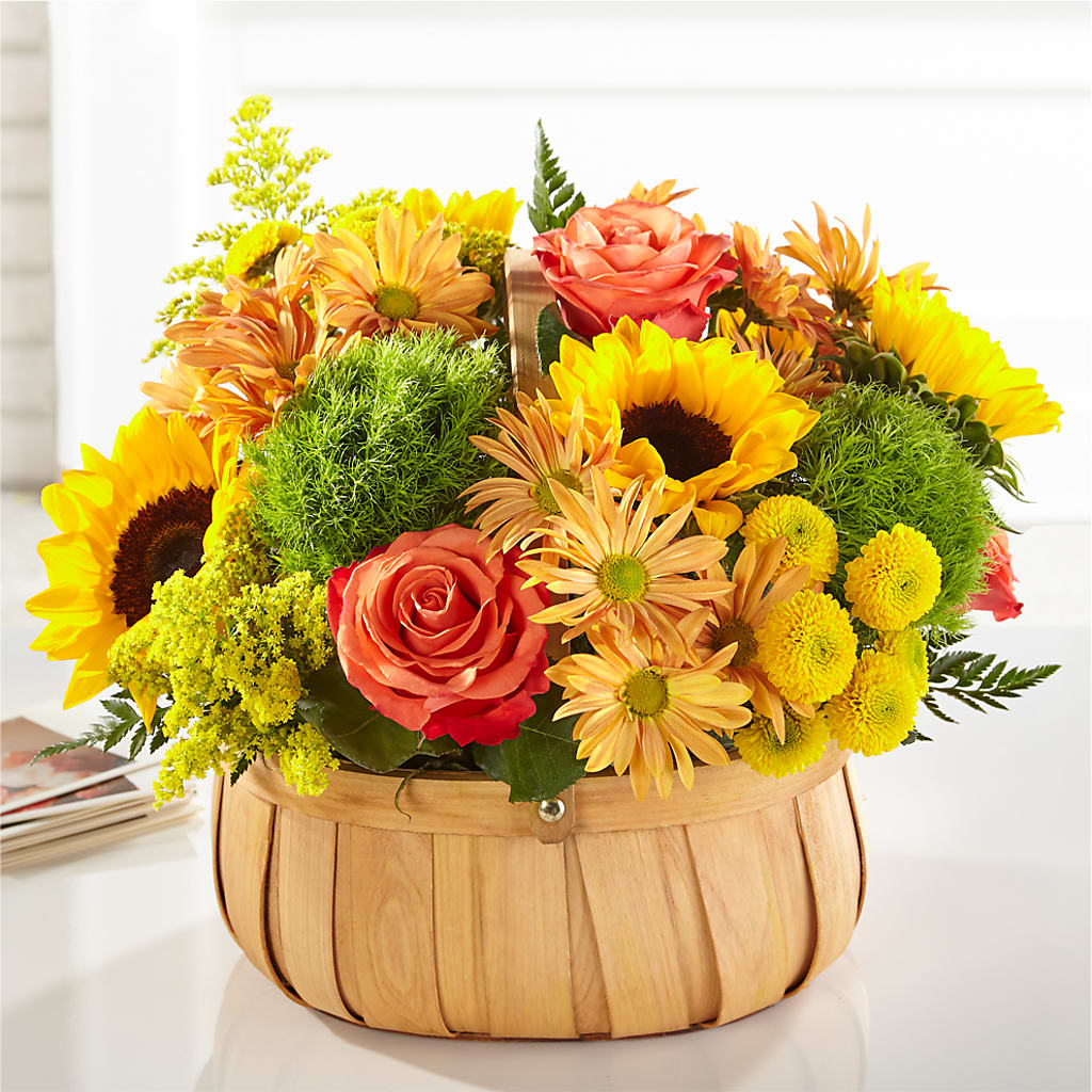 Harvest Sunflower Basket – A Flower Matters, Dallas TX