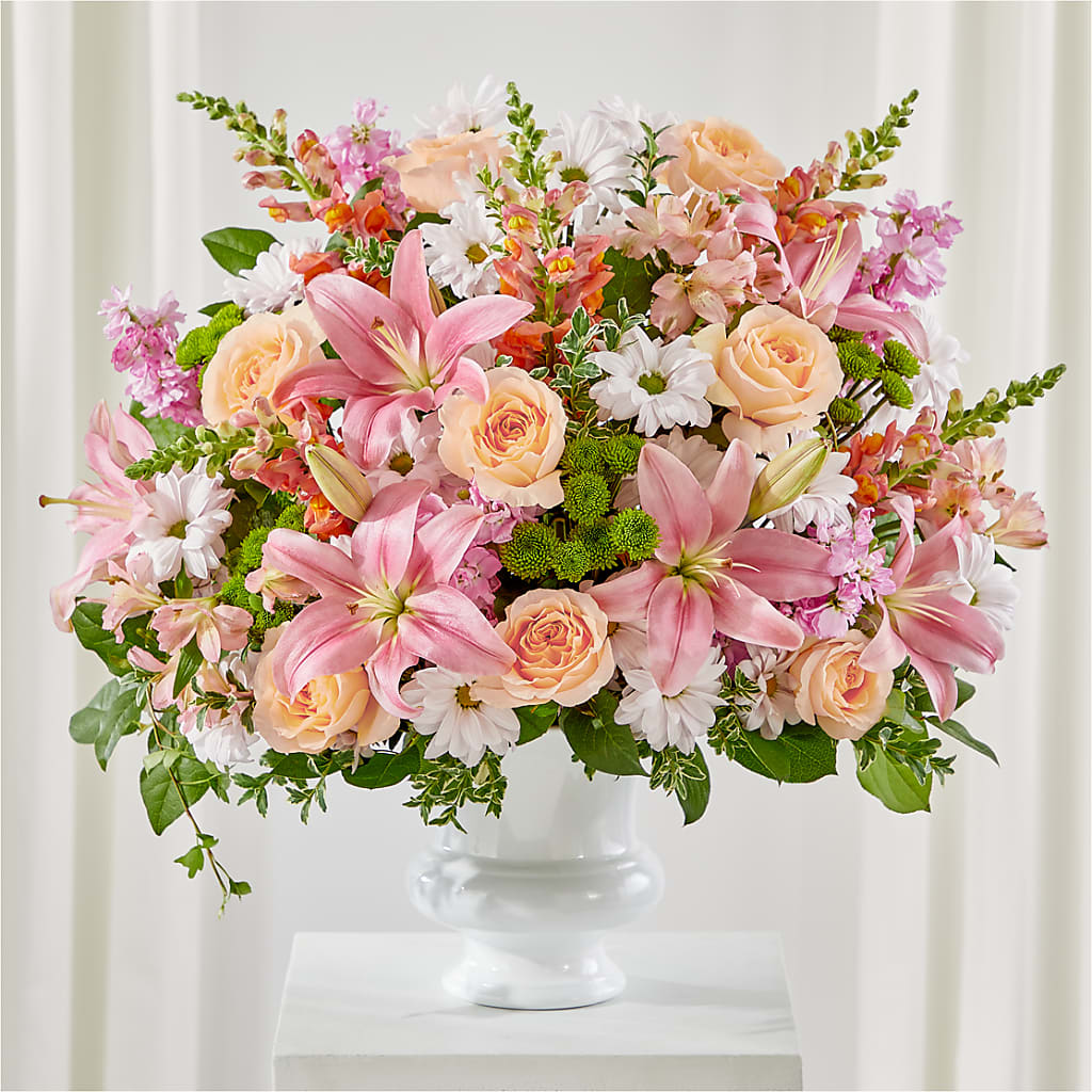 Heartfelt Gesture Urn Arrangement – A Flower Matters, Dallas TX