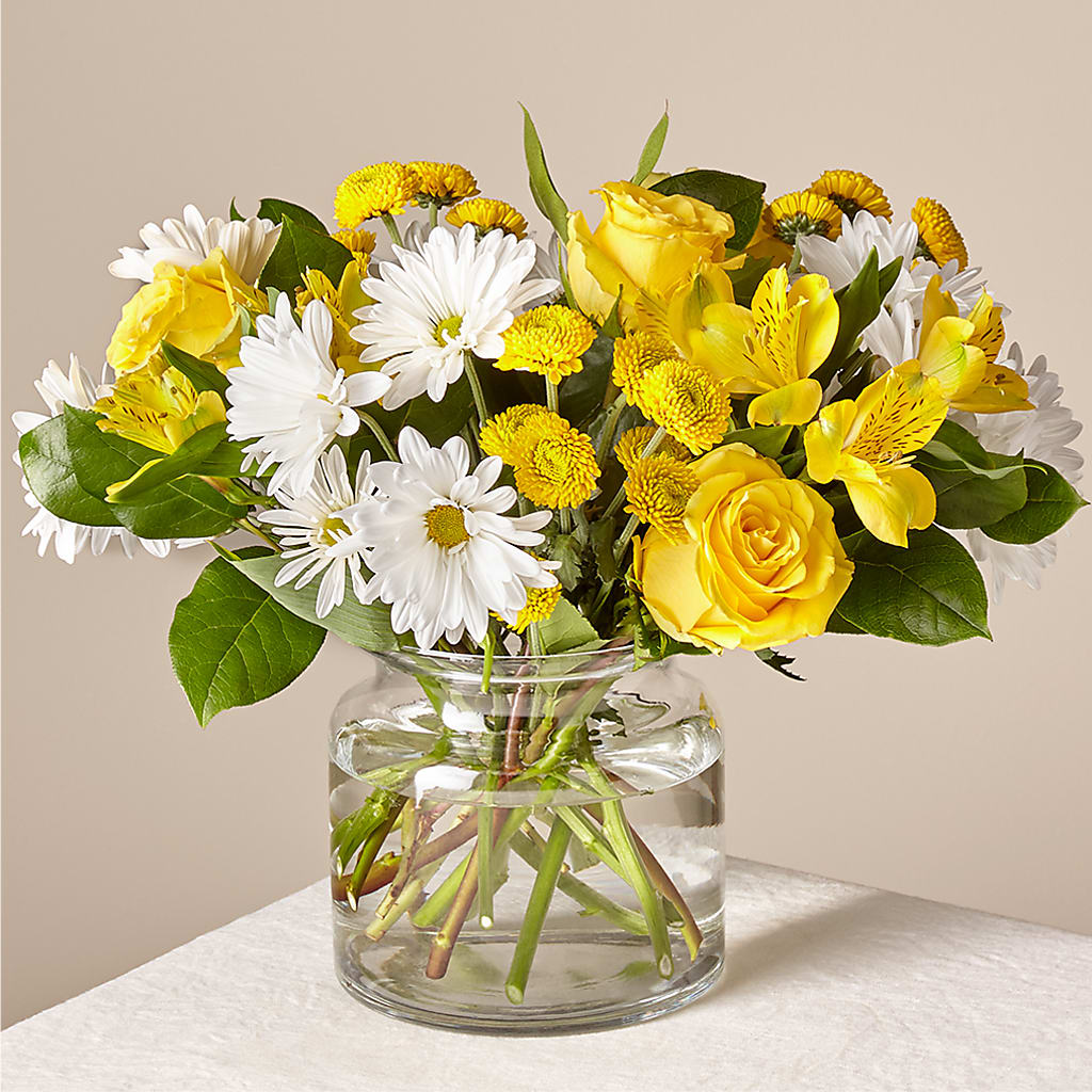 Sunny Sentiments Bouquet – A Flower Matters, Dallas TX