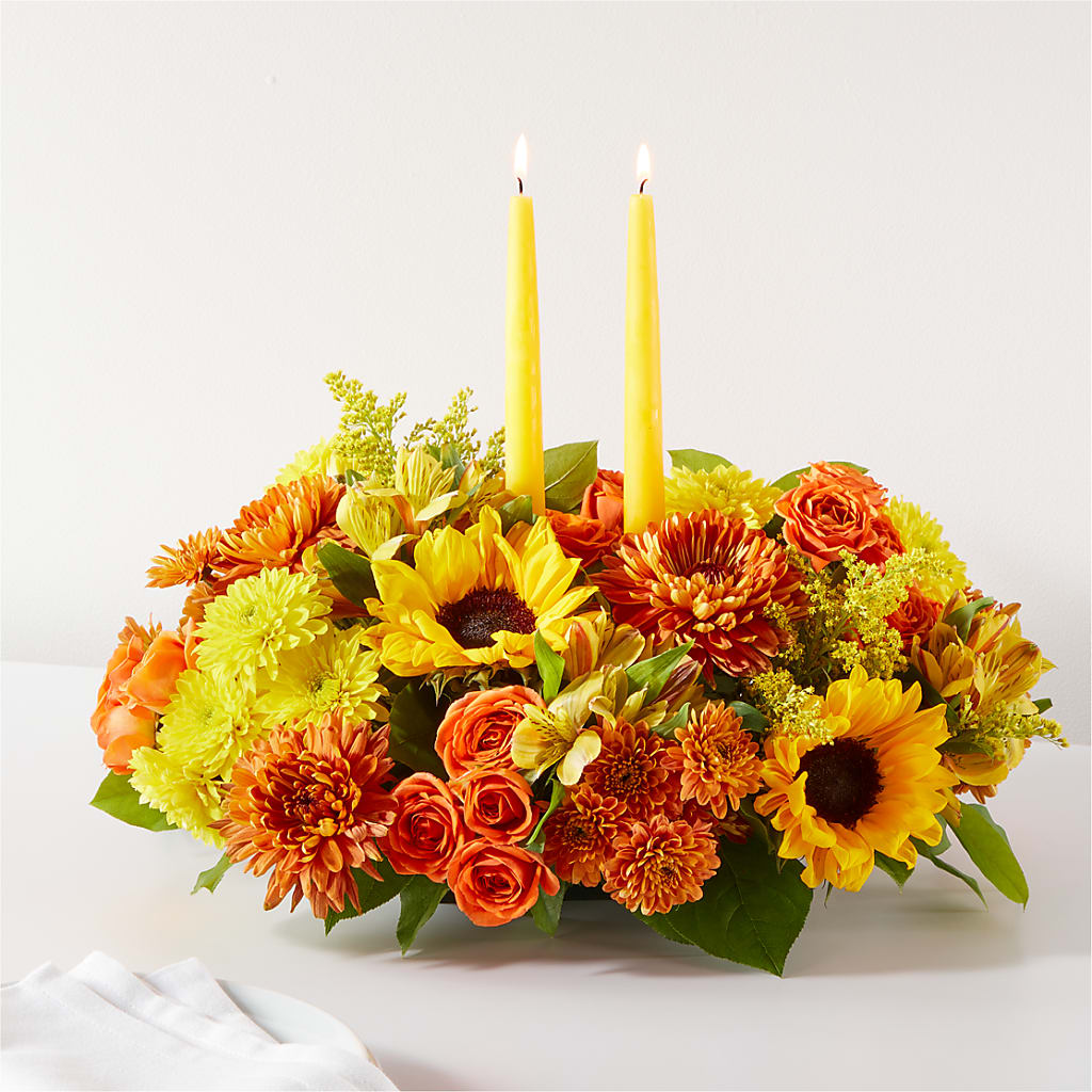 Autumn Harmony Centerpiece – A Flower Matters, Dallas TX