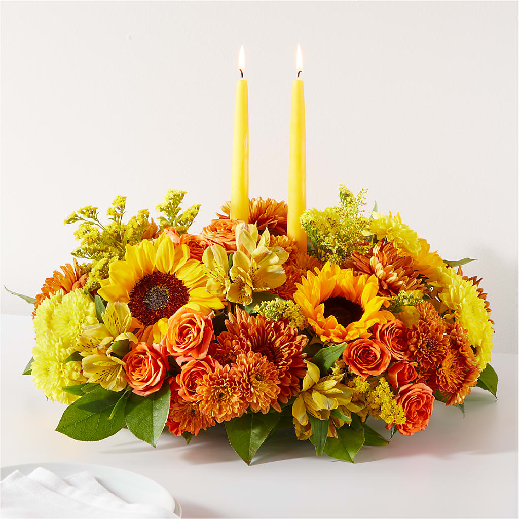 Autumn Harmony Centerpiece – A Flower Matters, Dallas TX