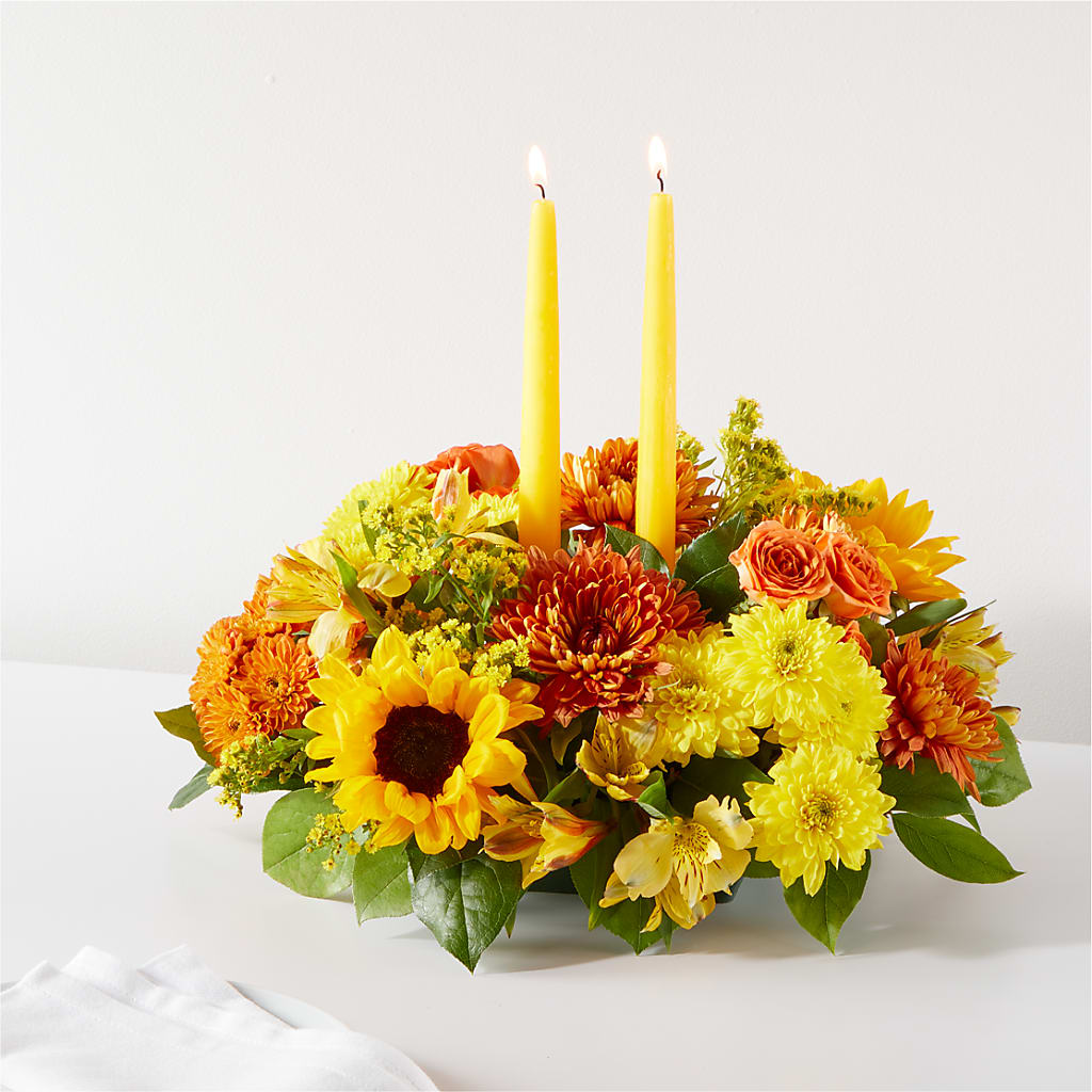 Autumn Harmony Centerpiece – A Flower Matters, Dallas TX