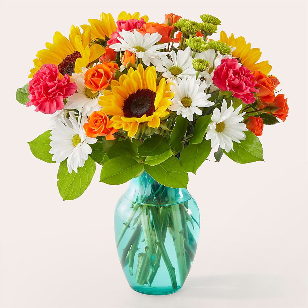Sun-drenched Blooms Bouquet – A Flower Matters, Dallas TX
