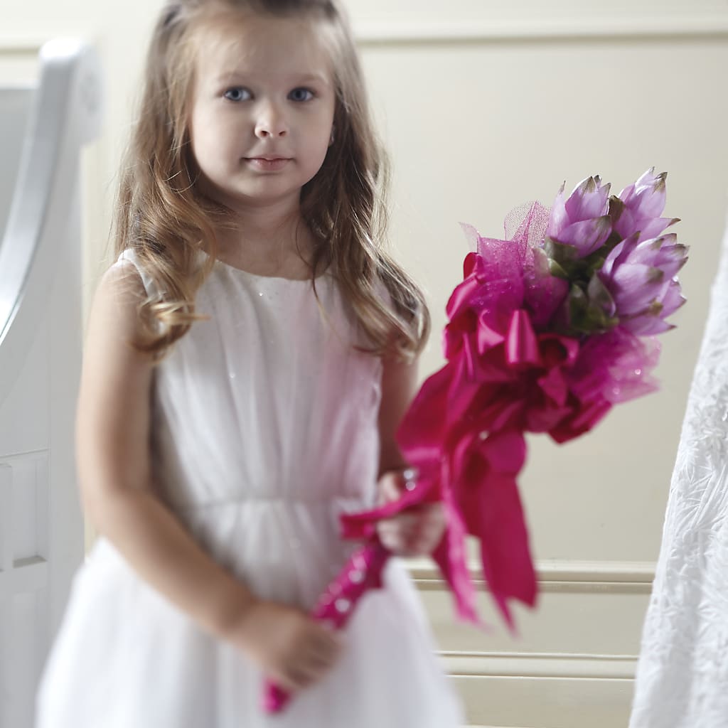 Sparkle Pink Flower Girl Bouquet – A Flower Matters, Dallas TX