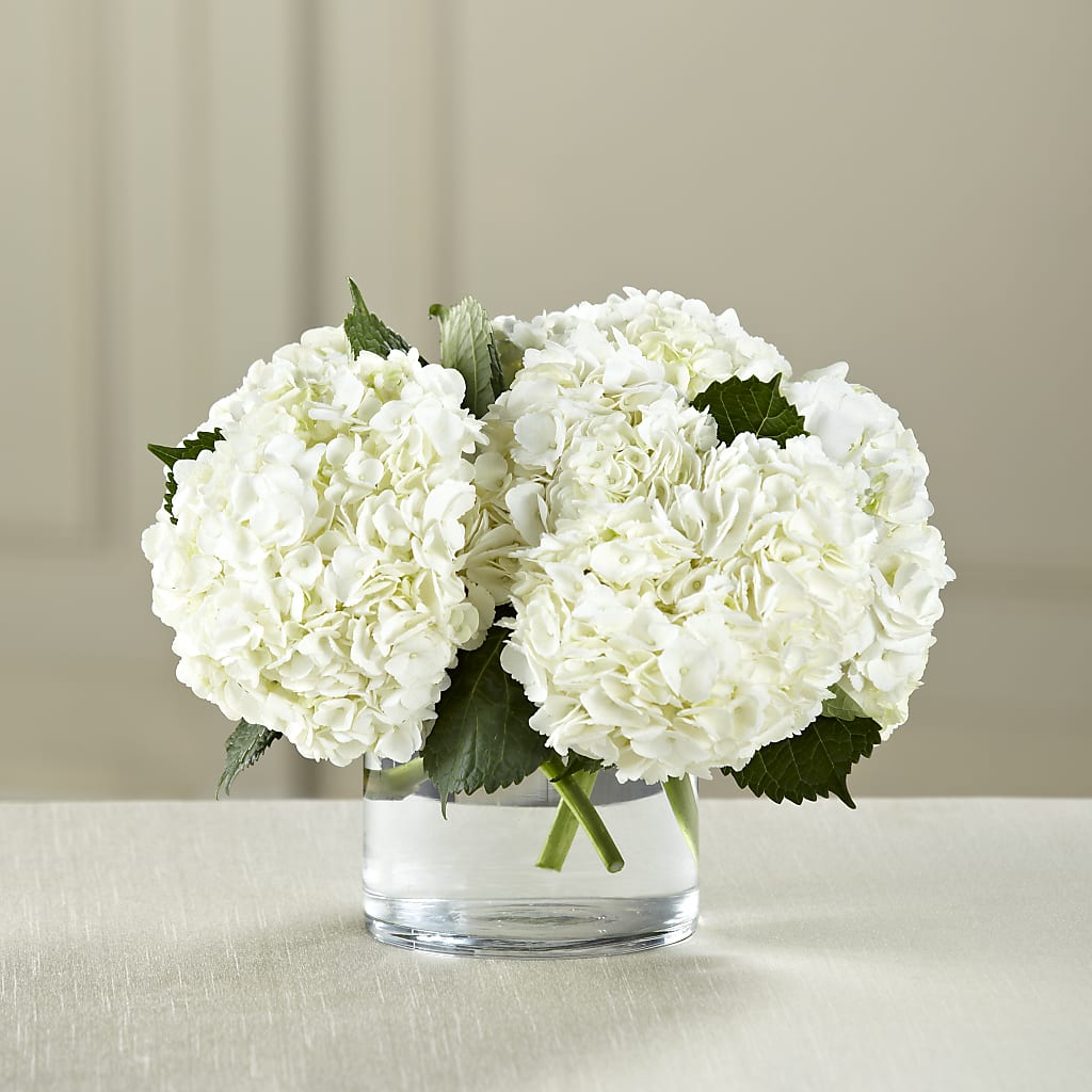 White Hydrangea Bouquet – A Flower Matters, Dallas TX