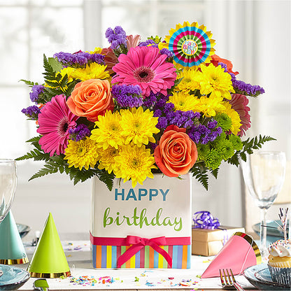 Birthday Brights Bouquet –  A Flower Matters, Dallas TX