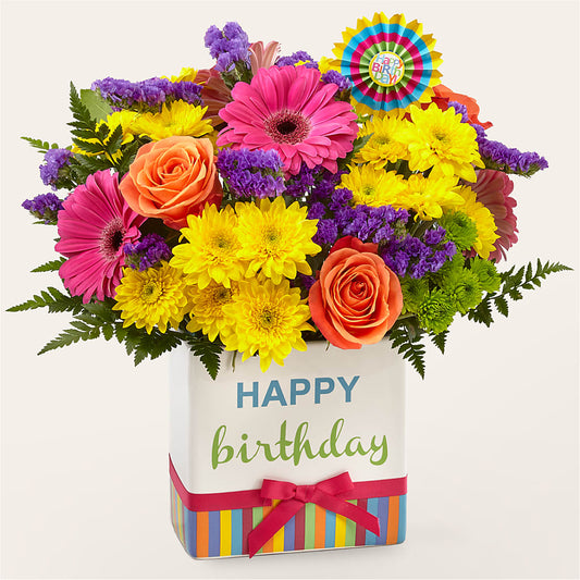 Birthday Brights Bouquet –  A Flower Matters, Dallas TX