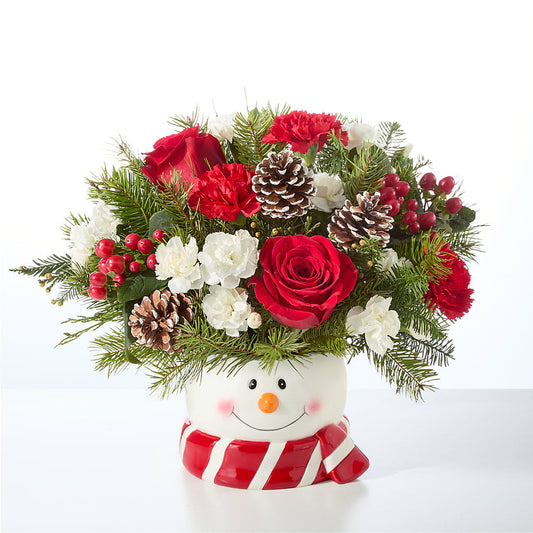 Jolly Snowman Bouquet –  A Flower Matters, Dallas TX