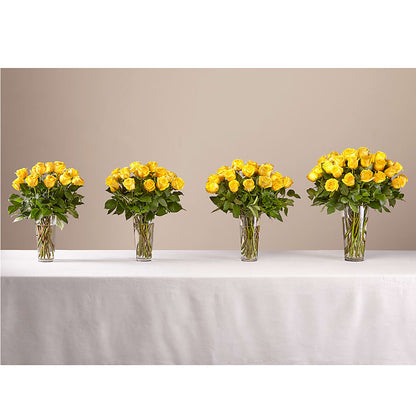 Long Stem Yellow Rose Bouquet –  A Flower Matters, Dallas TX