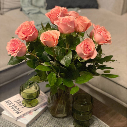 Long Stem Pink Rose Bouquet –  A Flower Matters, Dallas TX