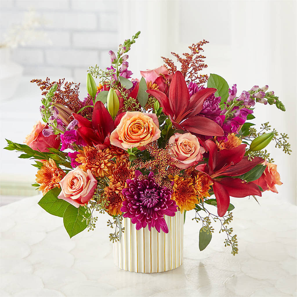Burgundy Landscape Bouquet –  A Flower Matters, Dallas TX