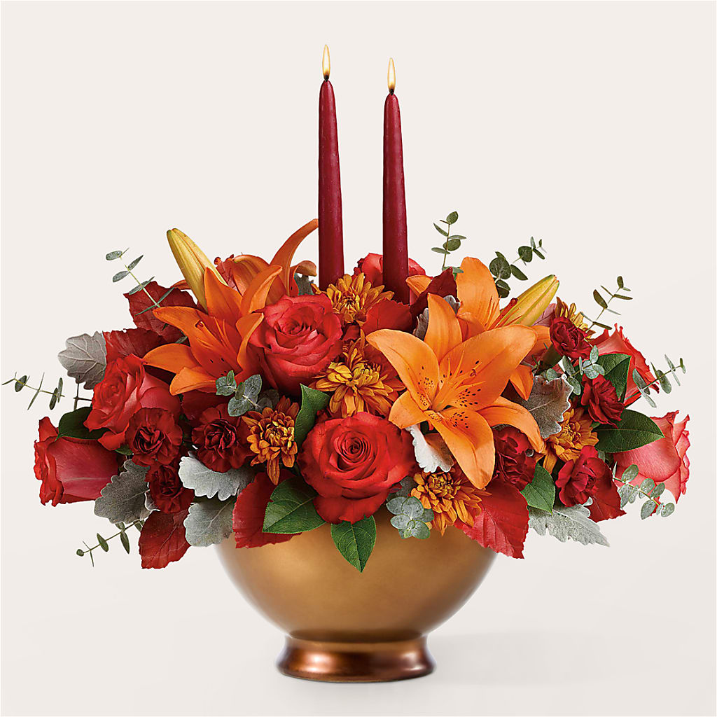 Fruits of Fall Centerpiece –  A Flower Matters, Dallas TX