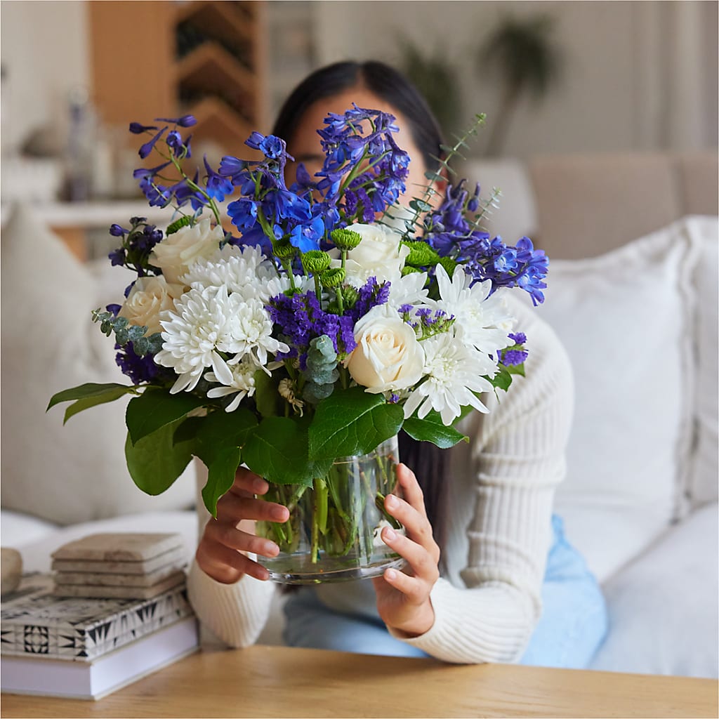 Cerulean Waves Bouquet –  A Flower Matters, Dallas TX