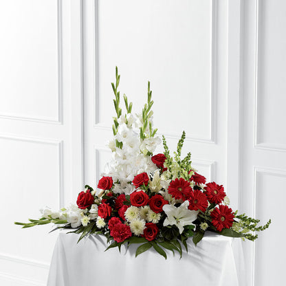 Crimson & White Arrangement –  A Flower Matters, Dallas TX