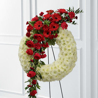 Graceful Tribute Wreath –  A Flower Matters, Dallas TX