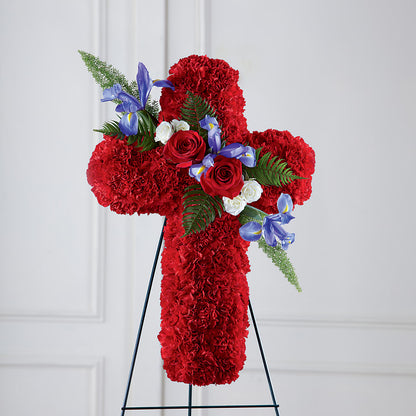 Faithful Hero Floral Cross –  A Flower Matters, Dallas TX
