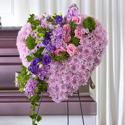 Treasured Love Standing Heart –  A Flower Matters, Dallas TX