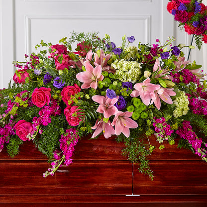 Radiant Tribute Casket Spray –  A Flower Matters, Dallas TX