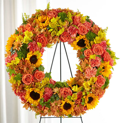 Autumnal Memories Wreath (Standard) –  A Flower Matters, Dallas TX