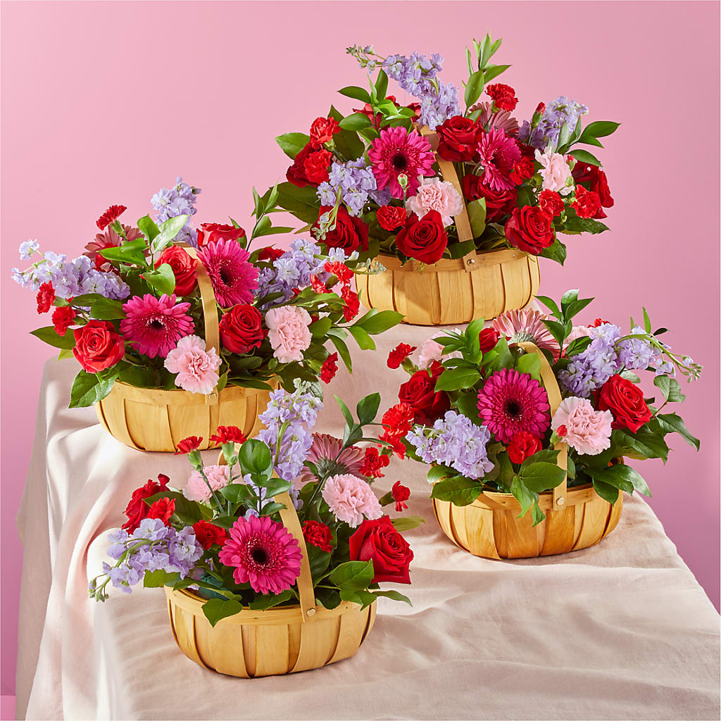 Pink Picnic Basket –  A Flower Matters, Dallas TX