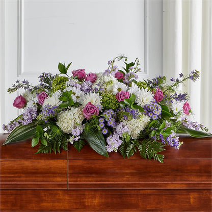 Meadows of Serenity Casket Spray –  A Flower Matters, Dallas TX