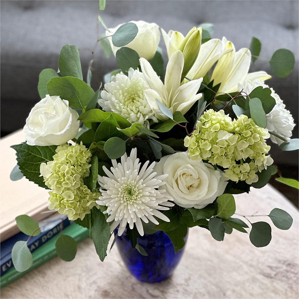 Snowy Dreams Bouquet –  A Flower Matters, Dallas TX